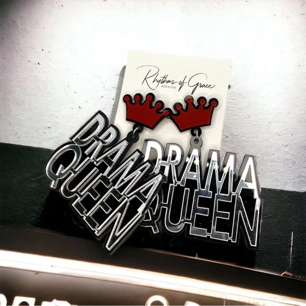 Brand New Drama Queen Earrings - Sassy & Fun! Statement Jewelry, Boss Babe